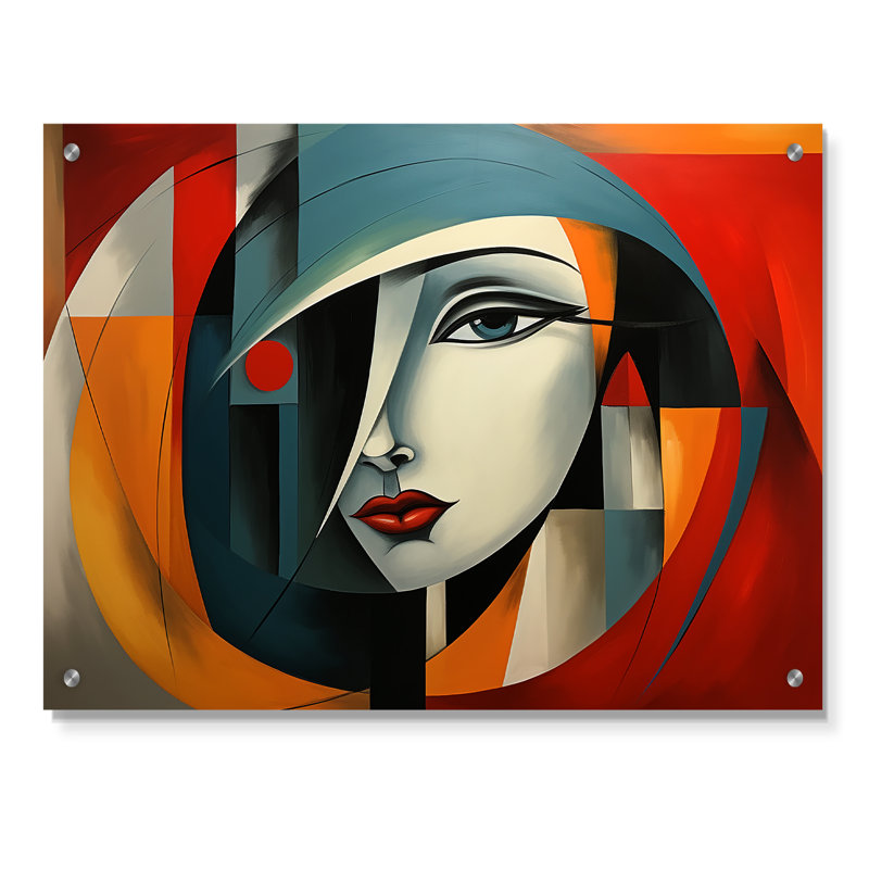 Chrishauna - Cubism Acrylic Wall Art, 12" H x 20" W