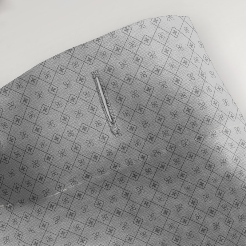 Rideau de douche simple Katelyn Elizabeth, Gris