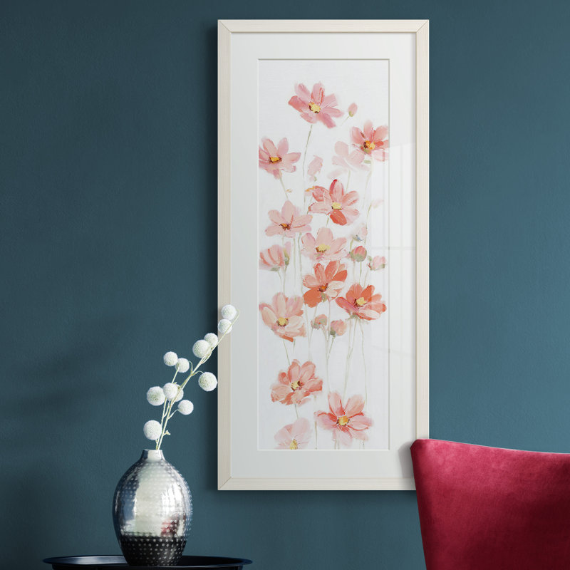 Peinture sur papier encadrée, Blanc