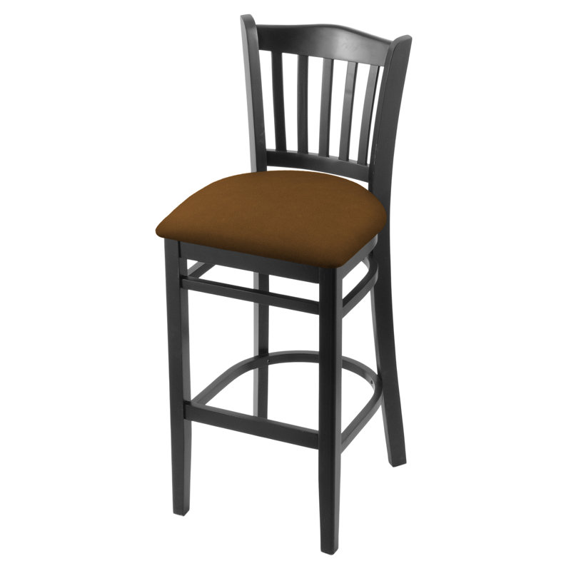 25" Bar Stool, Black, Canter Thatch, Counter Stool (25" Seat Height)