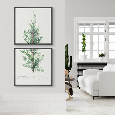 " Green Pine Tree Forest " 2 - Pieces