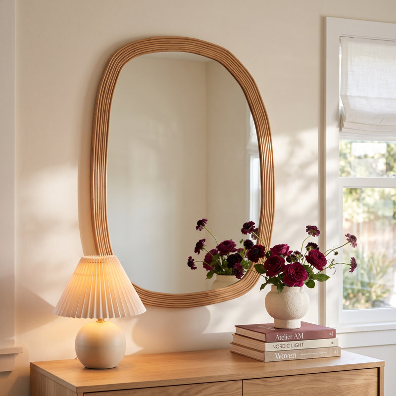 Rattan Mirror