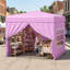 Abri pare-soleil d'extérieur robuste de 10 pi x 10 pi avec 4 parois latérales pour une fête-126573620-126573619