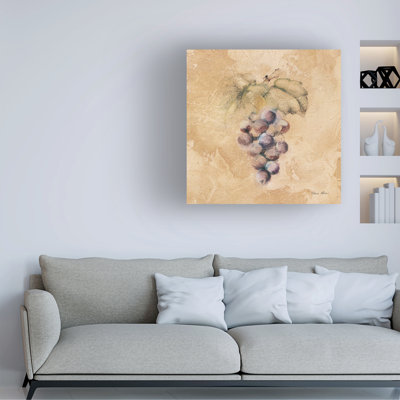 Bolog Cheri Blum Grapes Square Canvas Art