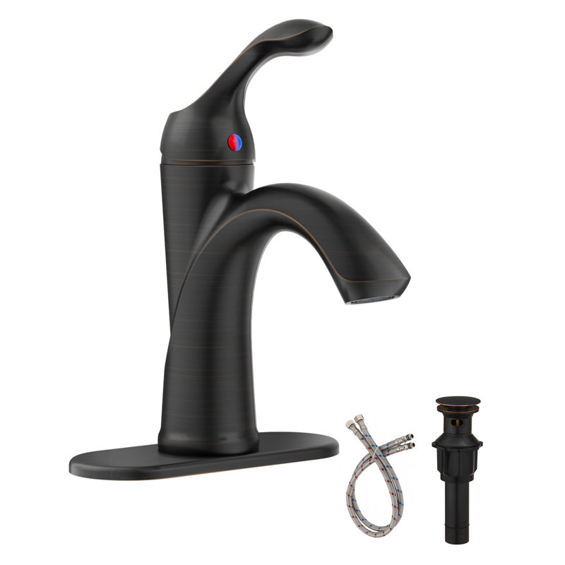 Single Hole Single Handle Bathroom Faucet Lavatory Vanity Sink Faucet 1 Hole Or 3 Holes With Pop Up Drain In Brushed Nickel