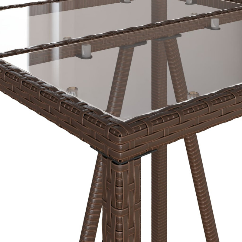 Vidaxl Outdoor Bar Table Brown And Black