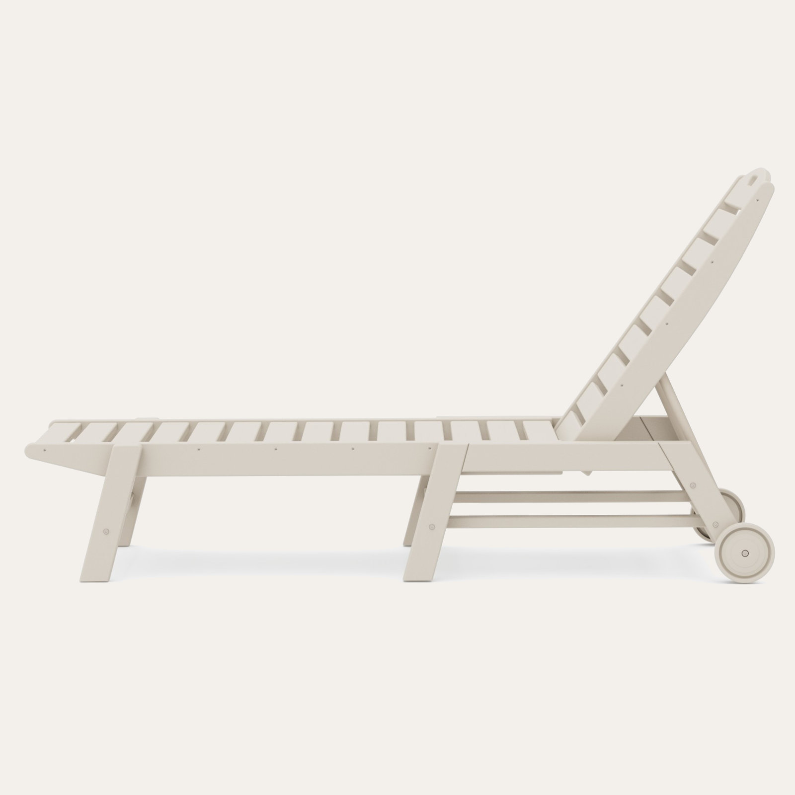 POLYWOOD® Nautical 27" Patio Chaise Lounge, Sand