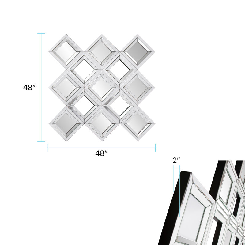 Rison Square Beveled Mirror