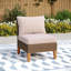 Premium All-Weather Wicker Outdoor Armless Lounge Chair-265316222