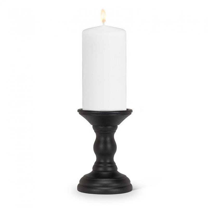 Tabletop Pillar, Black, 6" H x 4" W x 4" D