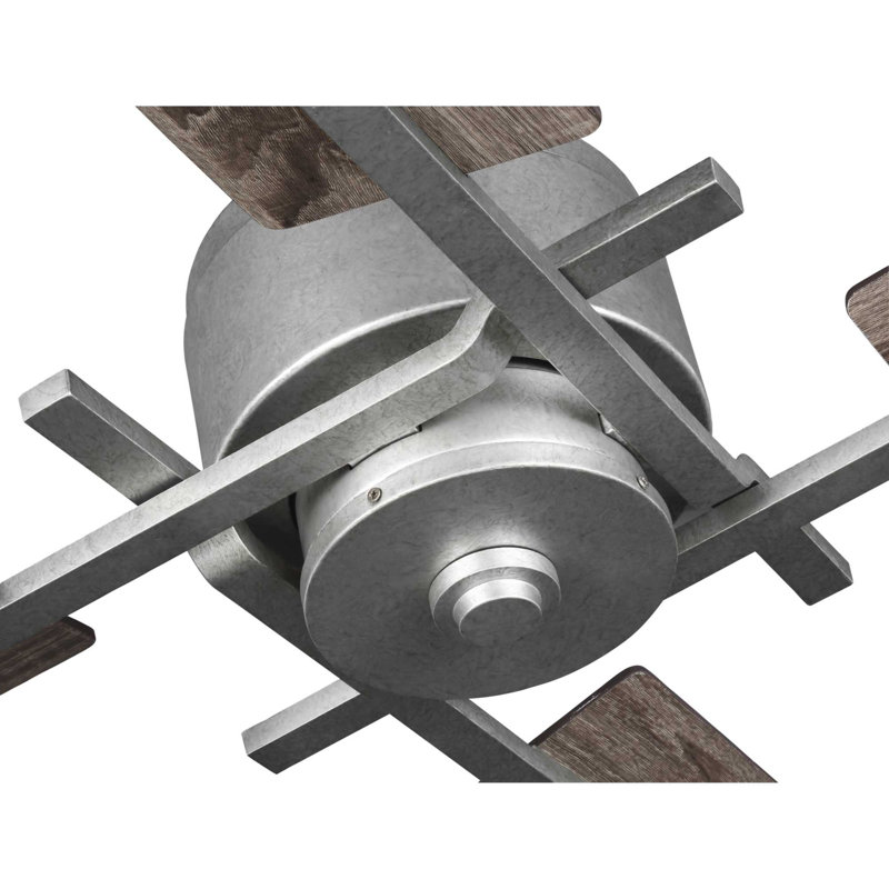 Bedwin 56'' Ceiling Fan, Galvanized with Gray Blades