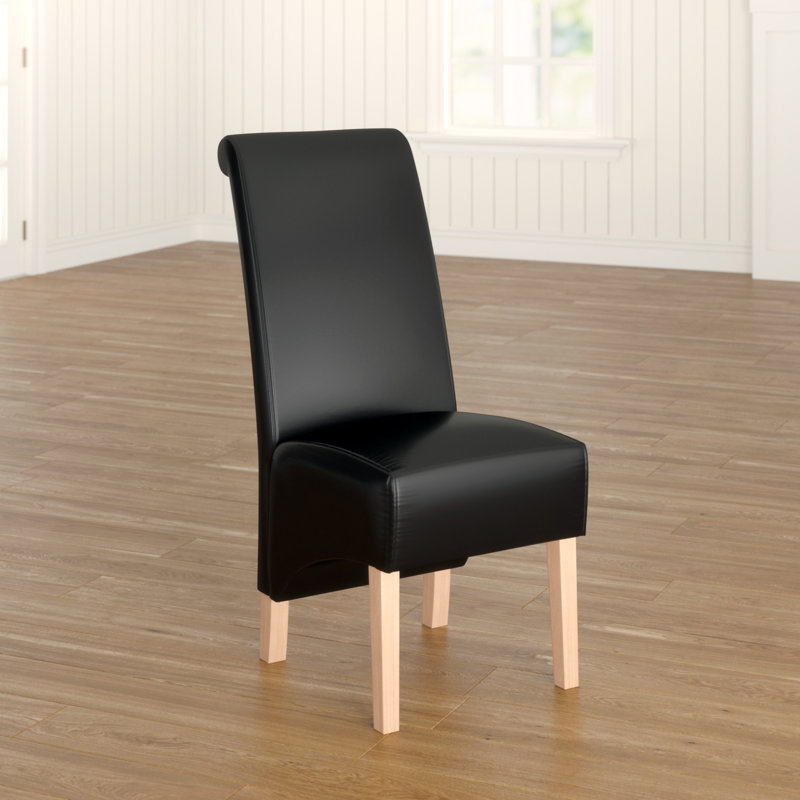Upholstered Dining Chair, Black