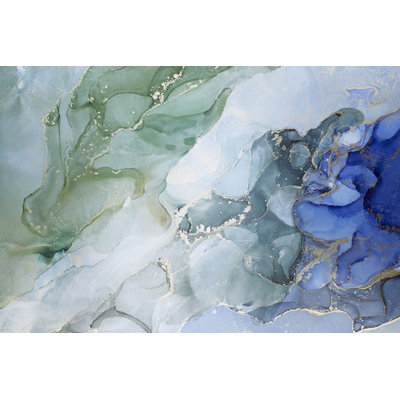 Alcohol Ink Texture - Wrapped Canvas Print