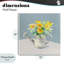 Plaque murale marguerites dans un arrosoir, design par Lanie Loreth