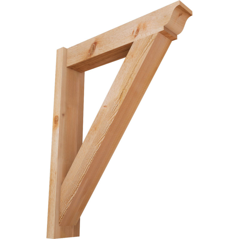 Persienne traditionnelle en bois rustique, P 28 po x H 36 po, Cèdre rouge de l'Ouest de 6 po (sciage brut)