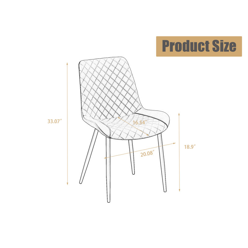 Dining Chairs Set Of 2, Brown