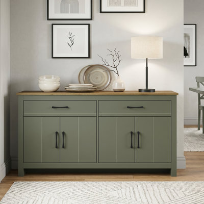 Limestone Alezae 4 Door 2 Drawer Multifunctional Sideboard