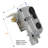 Flame King 2-Stage Auto Changeover LP Propane Gas Regulator w/ 12" Pigtails for RVs, Vans, Trailers