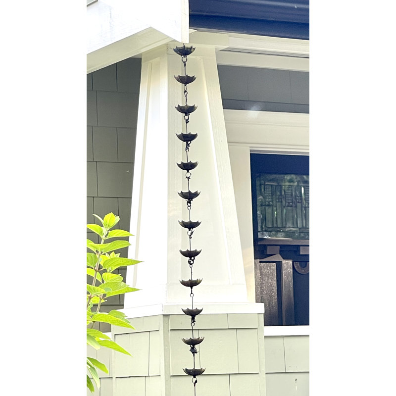 Tequesta Weather Resistant Metal Abstract Rain Chain
