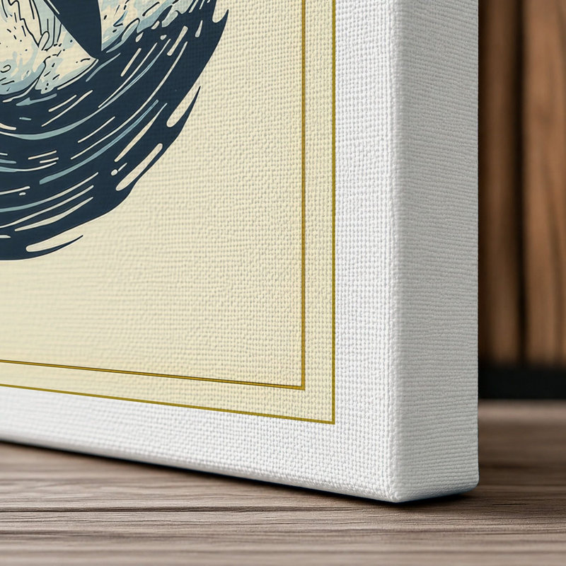Breaching Orca Coastal - Wrapped Canvas, 24x16 - 61.0 x 40.6 cm, White Border