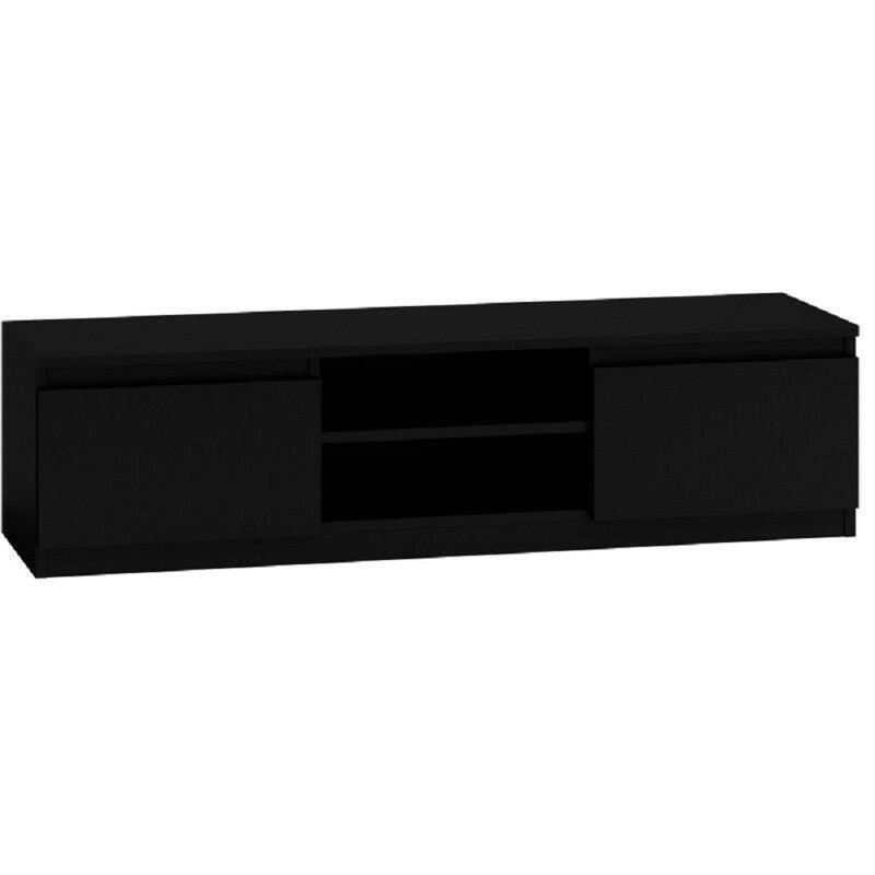 Delancey TV Stand for TVs up to 65", Black, 36" H x 120" W x 40" D
