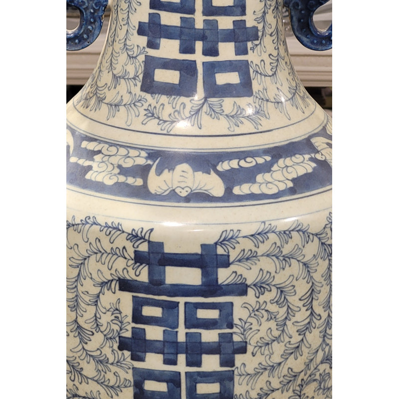 Double Happiness Handmade Porcelain Table Vase
