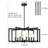 Barines 8-Light Modern Industrial Geometric Farmhouse Chandelier-288747621