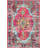 Juliemarie Vintage Bohemian Power Loom Performance Pink Rug-807109090
