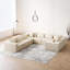 4 places en velours côtelé modulaire en forme de L, pour le salon, configuration sans tracas, luxe polyvalent, sans assemblage, multifonctionnel-121106126