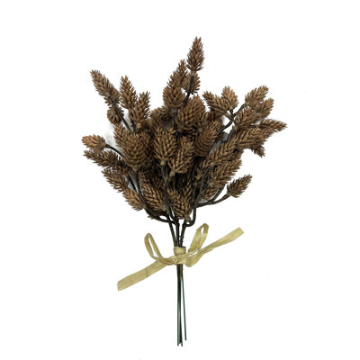 Ensemble de 12 pommes de pin artificielles 12 po - Pics décoratifs rustiques