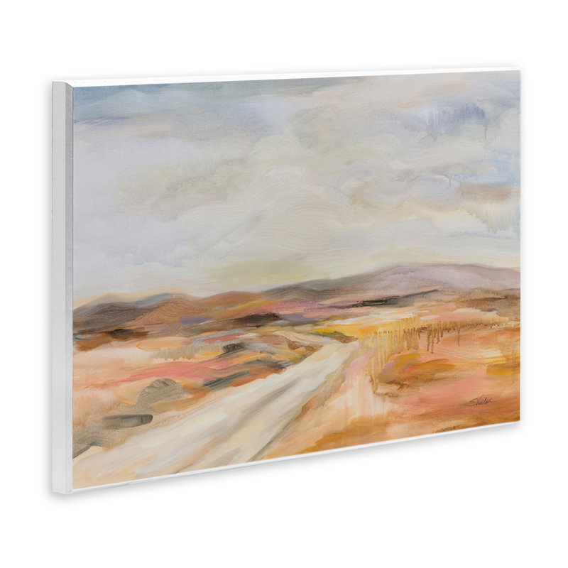  Art mural blanc sur la route du désert par Silvia Vassileva, H 13 po x l 19 po