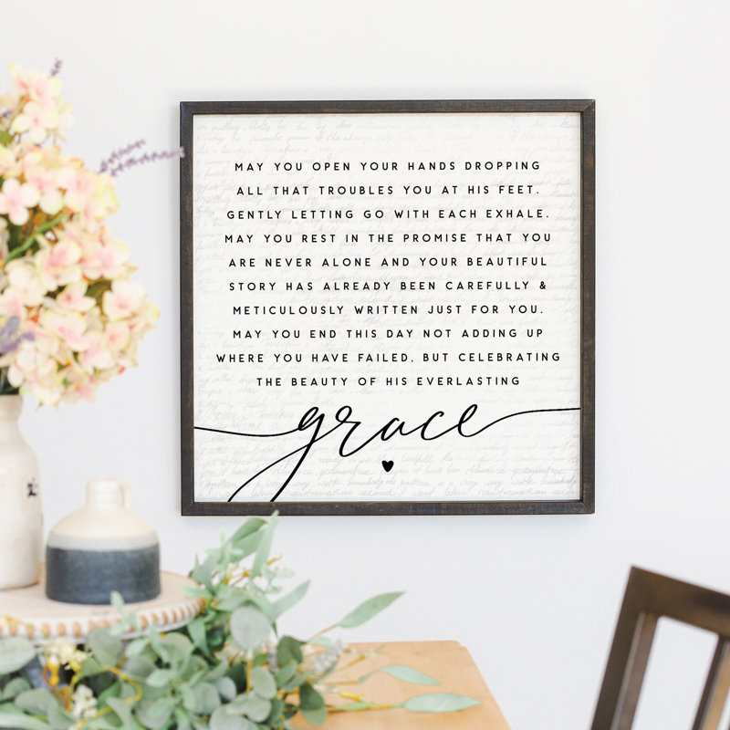 May You Open Simply Said 24" x 24" Framed Art