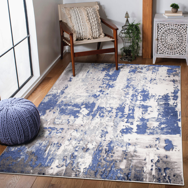 Eringate Abstract Indoor / Outdoor Area Rug, Rectangle 80 x 150cm