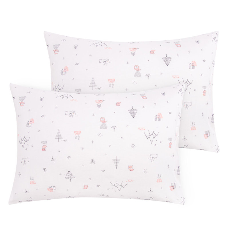 Taie d'oreiller pour tout-petit - Taille de lit de bébé en coton jersey