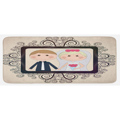 Tapis de cuisine romantique