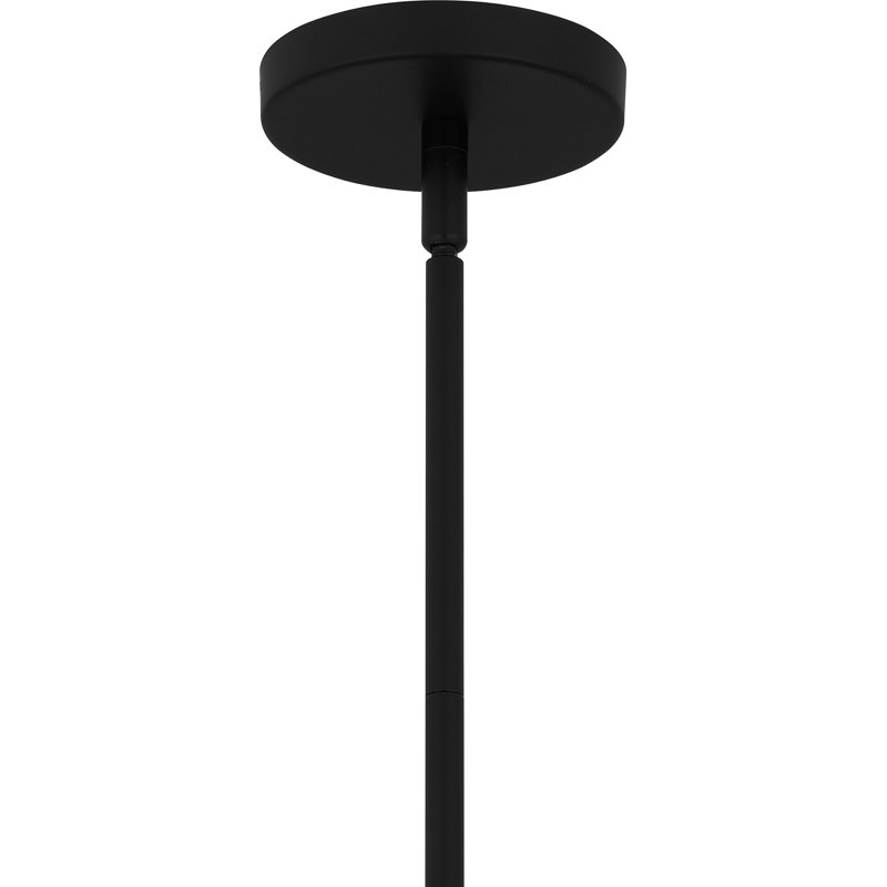 Mini-luminaire suspendu noir mat 1 lumière Nivek, Noir mat
