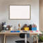 Tableau blanc avec cadre en bois Mila, panneau d'affichage en liège blanc, tableau d'organisation, tableau d'affichage-1149847578-1149847579