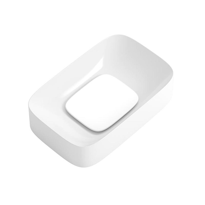 Acquerello 23.7'' L Bathroom Sink, Glossy White