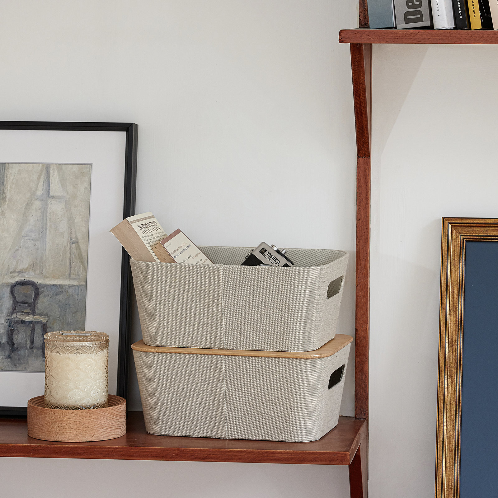 Urban Decorative Bin - Set of 2, Belge