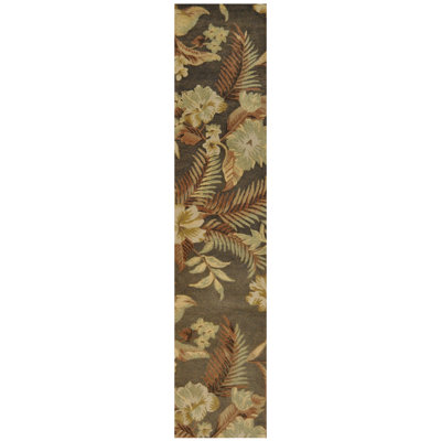 One-of-a-Kind 2'7" x 11'10" Runner Wool Area Rug in Brown