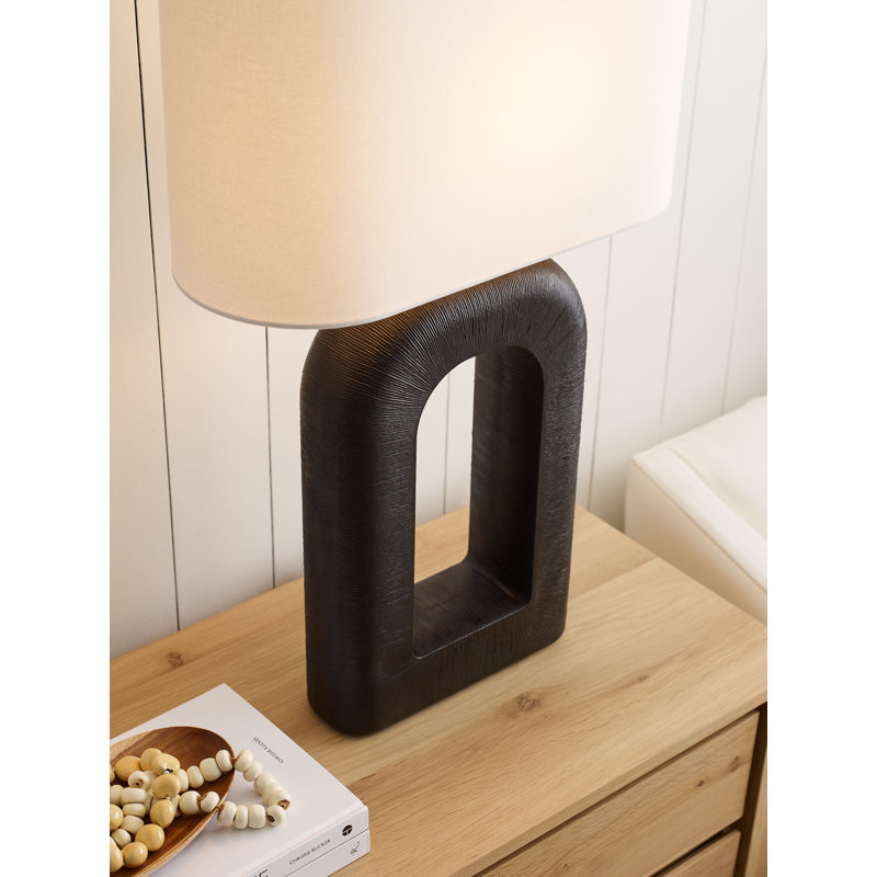 Kelly Wearstler Utopia Large Combed Table Lamp, Black
