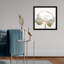 «Gold and Light Floral II» blanc - peinture encadrée sur papier-68785465-68785471