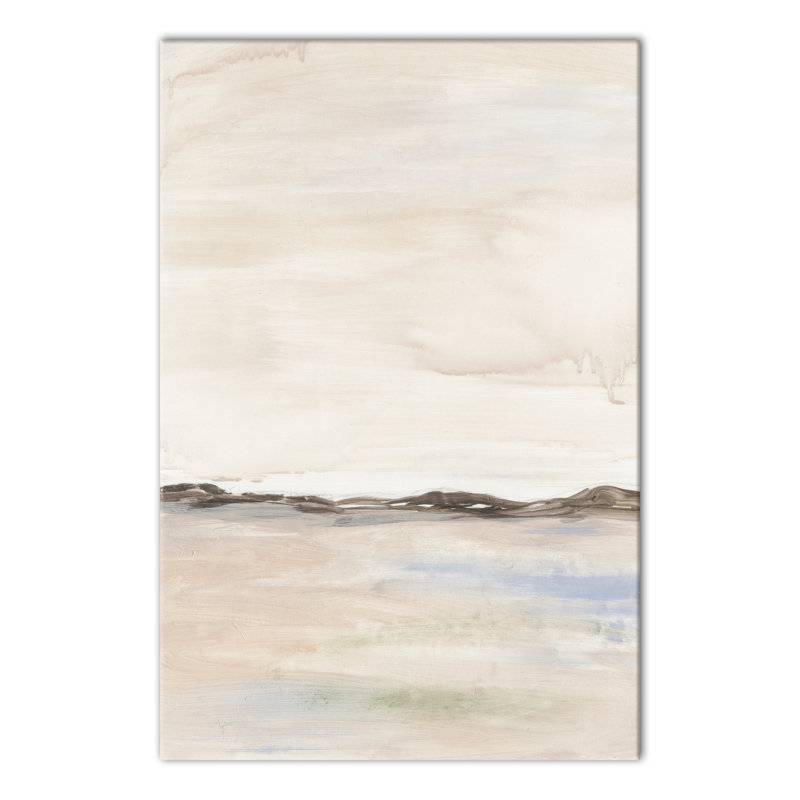 Paysage neutre et doux - Peinture, Toile tendue, H 36 po x l 24 po x P 1,25 po