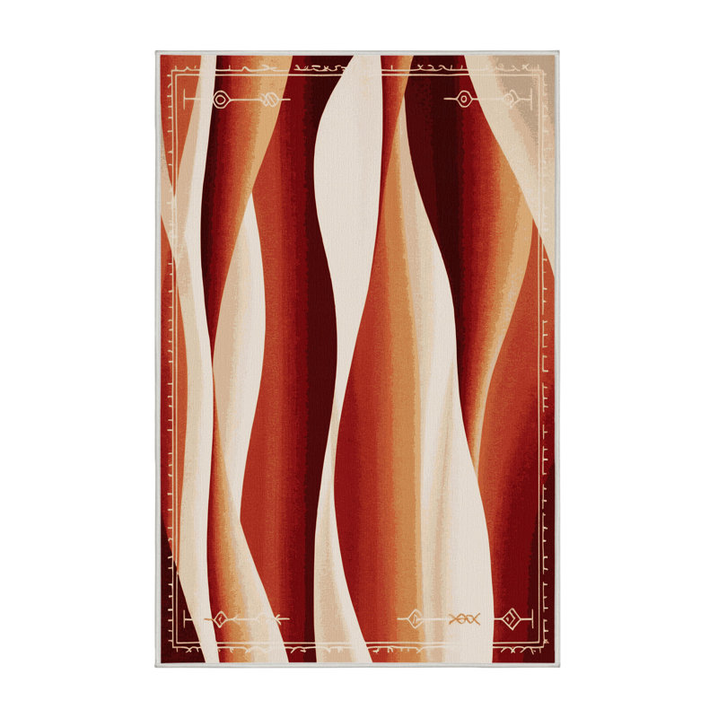 Terracotta Horizon Rug, Rectangle 4' x 6'