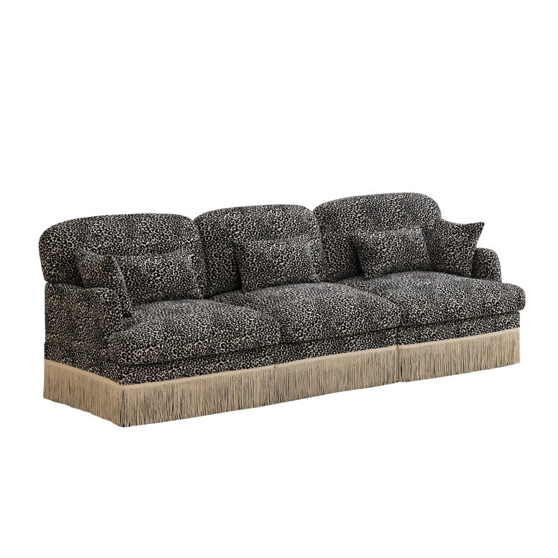 Canapé modulaire 100% chenille 100 po