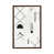 Toile avec cadre en bois brun classique