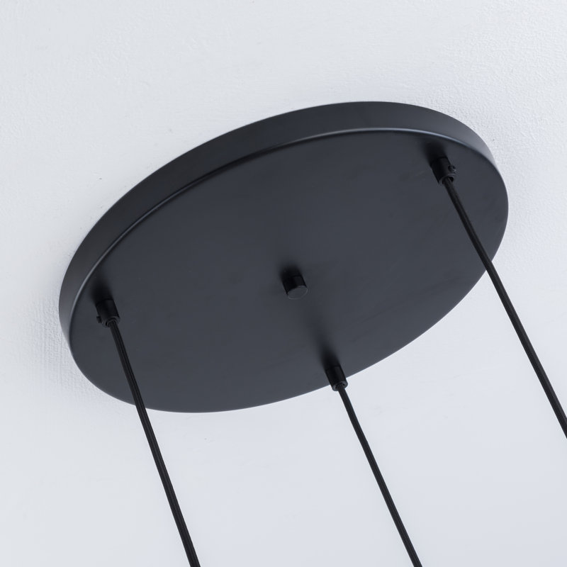 Akers 3 - Light Cluster Pendant, Black