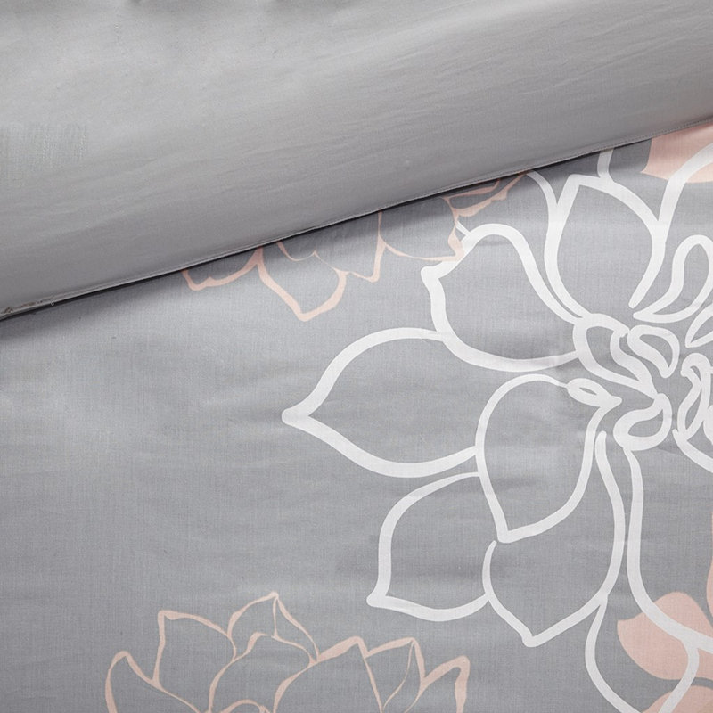 Full/Queen 6 Piece Printed Duvet Cover Set