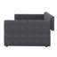 Grand lit plateforme tapissier avec USB et lit gigogne multifonctionnel-1742977805