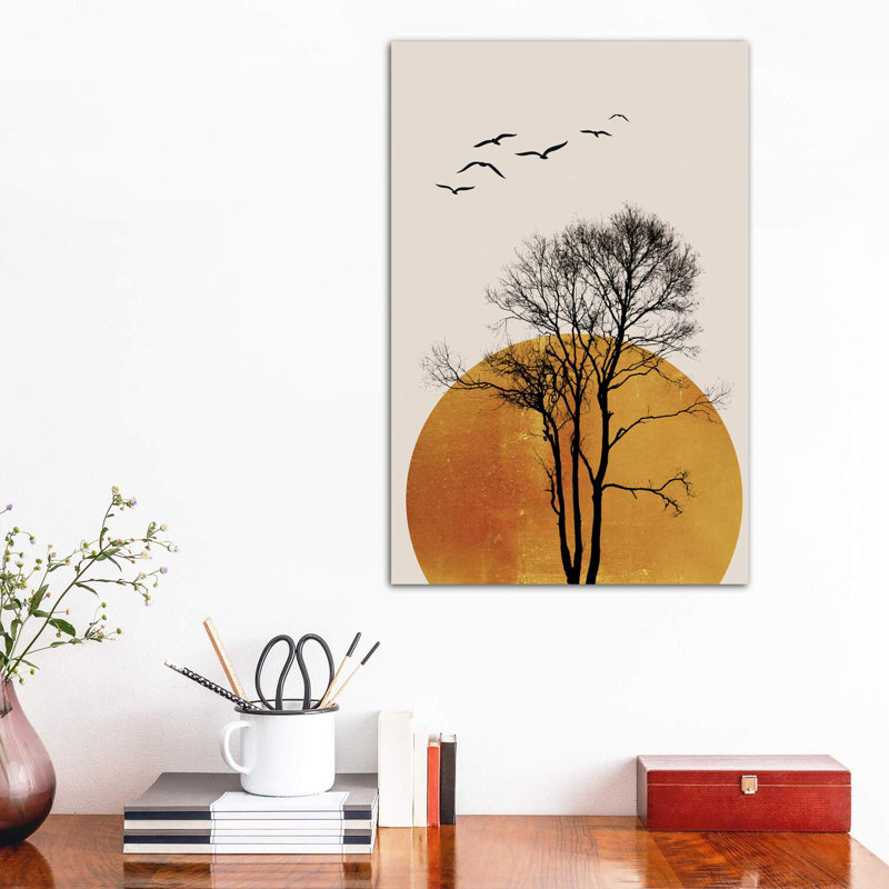 Winter Sunrise - Dark by Kubistika - Wrapped Canvas Print, 66.04 cm H x 45.72 cm W x 3.175 cm D